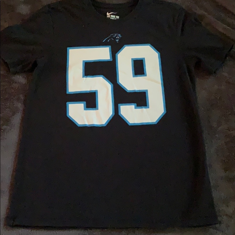 Black and blue. Luke kuechly shirt